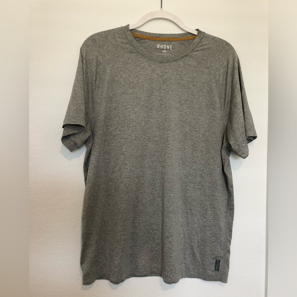RHONE Heather Gray Crew Short Sleeve T-Shirt Large
